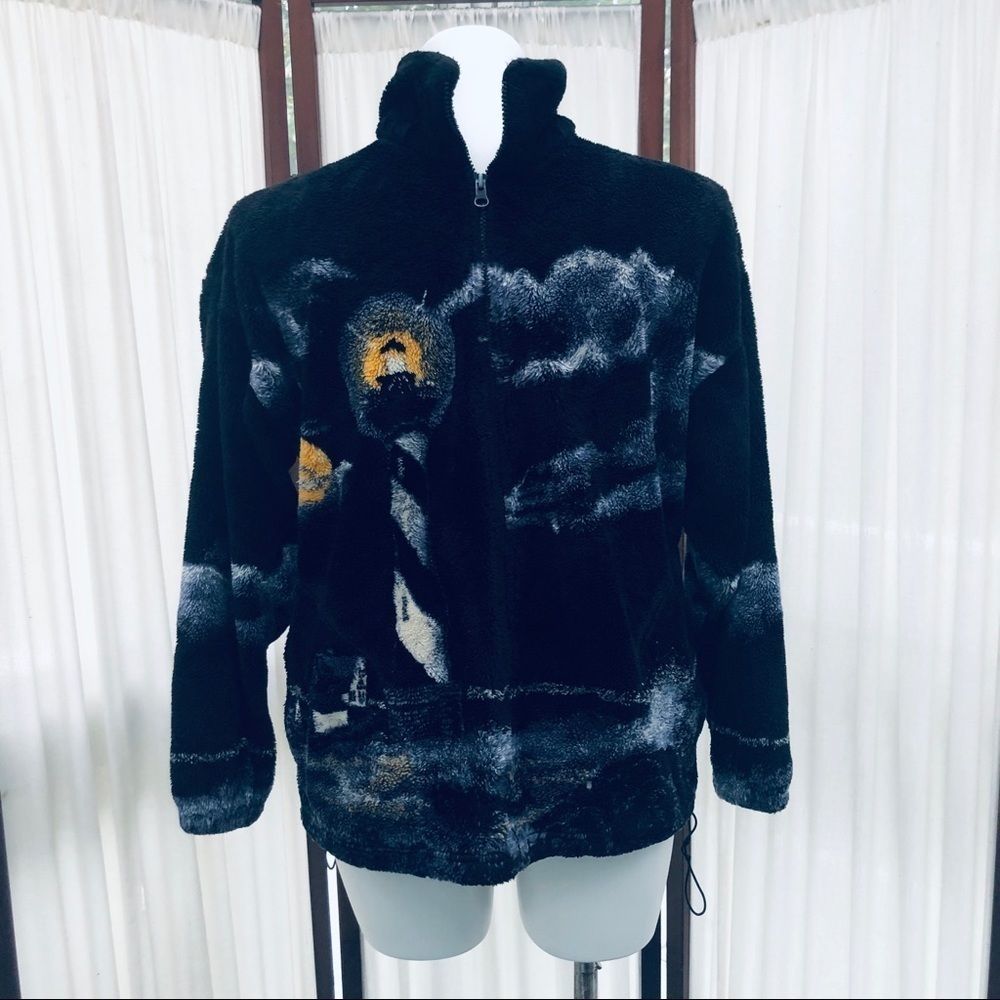 Vintage Bear Ridge Lighthouse Fleece Jacket - Picture 1 of 15